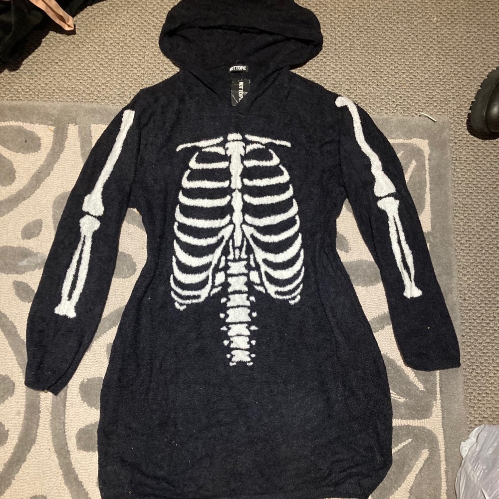 Super soft skeleton sweater dress